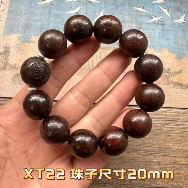 African Small-Leaf Red Sandalwood Buddha Beads Bracelets, Pixiu Agate Accessories, Various Styles of Rosary Bracelets for Men and Women, Wholesale - 图片 14