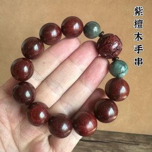 African Small-Leaf Red Sandalwood Buddha Beads Bracelets, Pixiu Agate Accessories, Various Styles of Rosary Bracelets for Men and Women, Wholesale