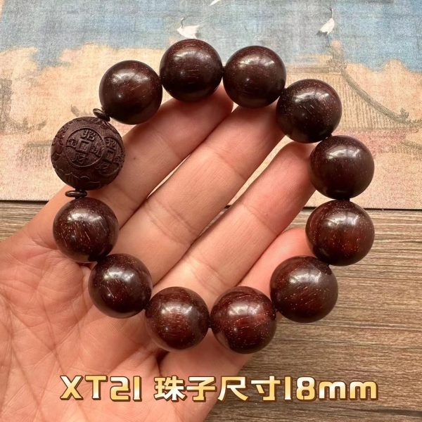African Small-Leaf Red Sandalwood Buddha Beads Bracelets, Pixiu Agate Accessories, Various Styles of Rosary Bracelets for Men and Women, Wholesale - 图片 13