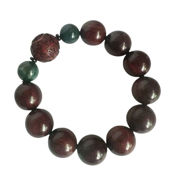 African Small-Leaf Red Sandalwood Buddha Beads Bracelets, Pixiu Agate Accessories, Various Styles of Rosary Bracelets for Men and Women, Wholesale - 图片 5