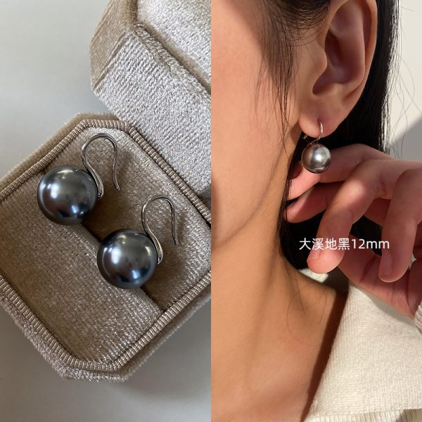Sterling Silver High-end Pearl Earrings Earrings Women's High-end Ear Hook Earrings High Heels Pearl Earrings 2025 New - 图片 21
