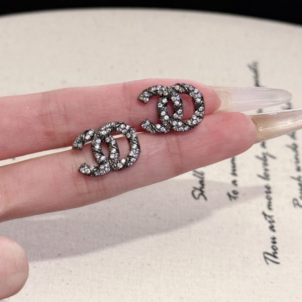 Small Fragrant Earrings S925 Silver Needle Classic Earrings Women's Accessories Light Luxury High-end Sense Small Fragrant Home Fashion Letter Earrings - 图片 14