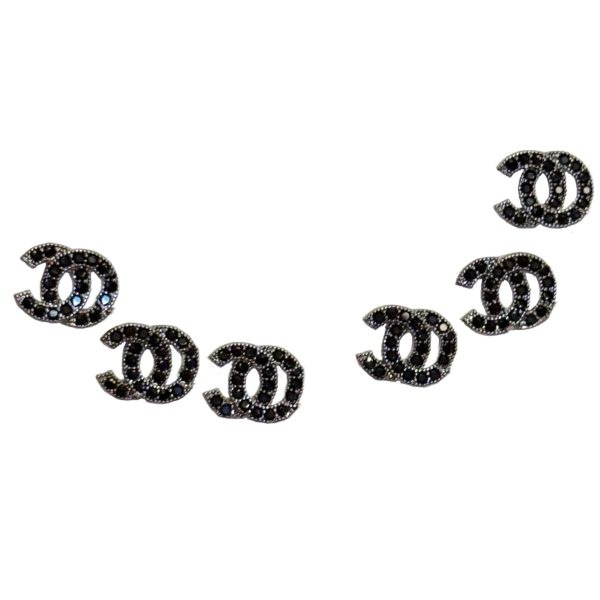 Small Fragrant Earrings S925 Silver Needle Classic Earrings Women's Accessories Light Luxury High-end Sense Small Fragrant Home Fashion Letter Earrings - 图片 5