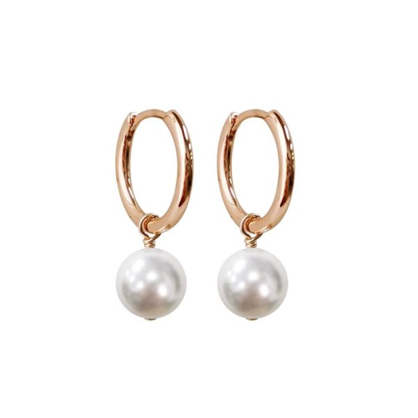 Retro Simple High-grade Ring Pearl Earrings Small and Exquisite Temperament All-match Light Luxury Two Earrings - 图片 5
