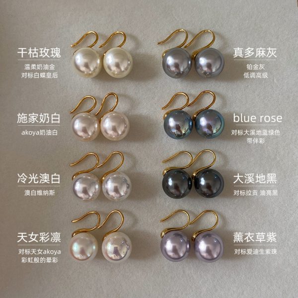 Sterling Silver High-end Pearl Earrings Earrings Women's High-end Ear Hook Earrings High Heels Pearl Earrings 2025 New - 图片 3