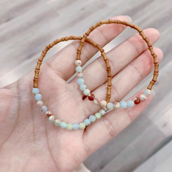 Cat Claw Star Moon Bodhi Braided Shoushan Stone Bracelet for Women, Light Luxury Niche Exquisite New Chinese Style Beaded Bracelet - 图片 15