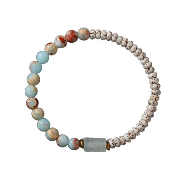 Cat Claw Star Moon Bodhi Braided Shoushan Stone Bracelet for Women, Light Luxury Niche Exquisite New Chinese Style Beaded Bracelet - 图片 5