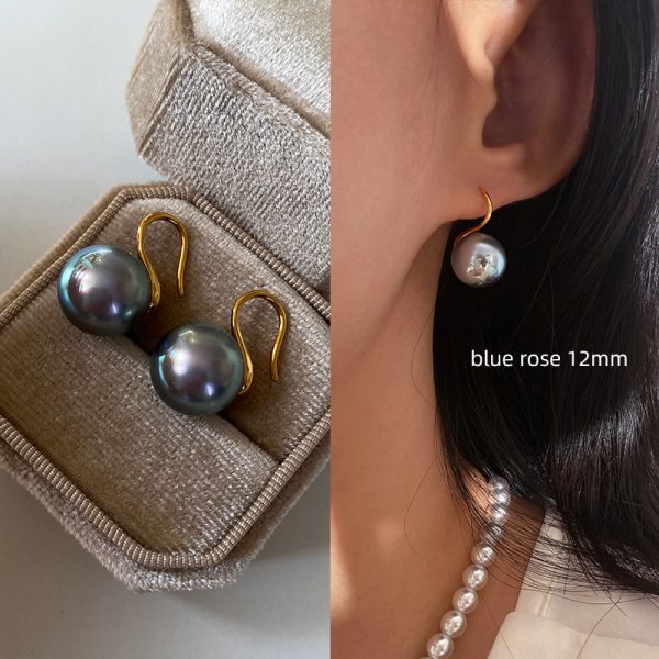 Sterling Silver High-end Pearl Earrings Earrings Women's High-end Ear Hook Earrings High Heels Pearl Earrings 2025 New - 图片 23