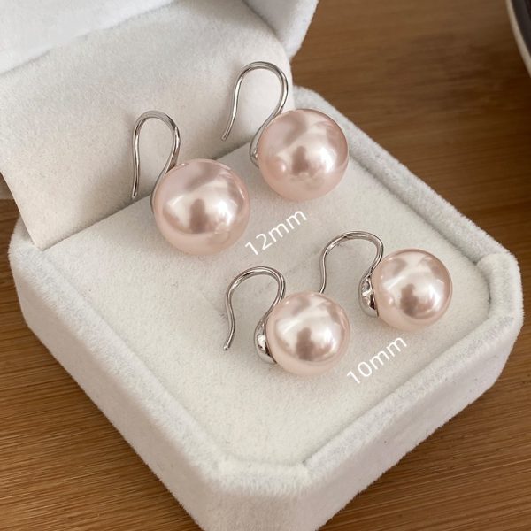 Sterling Silver High-end Pearl Earrings Earrings Women's High-end Ear Hook Earrings High Heels Pearl Earrings 2025 New - 图片 28