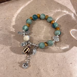 Kancai Jingdezhen Ceramic Beaded Bracelet Women's 2025 New Artistic New Chinese Style Small Fresh Bestie Bracelet