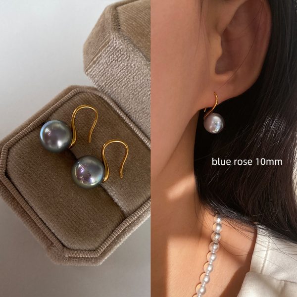 Sterling Silver High-end Pearl Earrings Earrings Women's High-end Ear Hook Earrings High Heels Pearl Earrings 2025 New - 图片 22