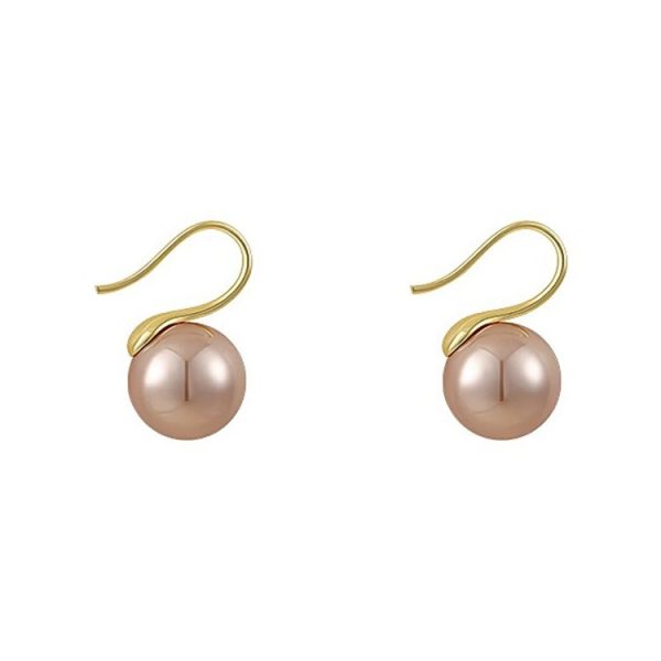 Niche Champagne High Heels Pearl Eardrop Ear Hook Light Luxury High-end Elegant Earrings Female Niche Unique Earrings - 图片 5