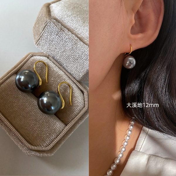 Sterling Silver High-end Pearl Earrings Earrings Women's High-end Ear Hook Earrings High Heels Pearl Earrings 2025 New - 图片 19