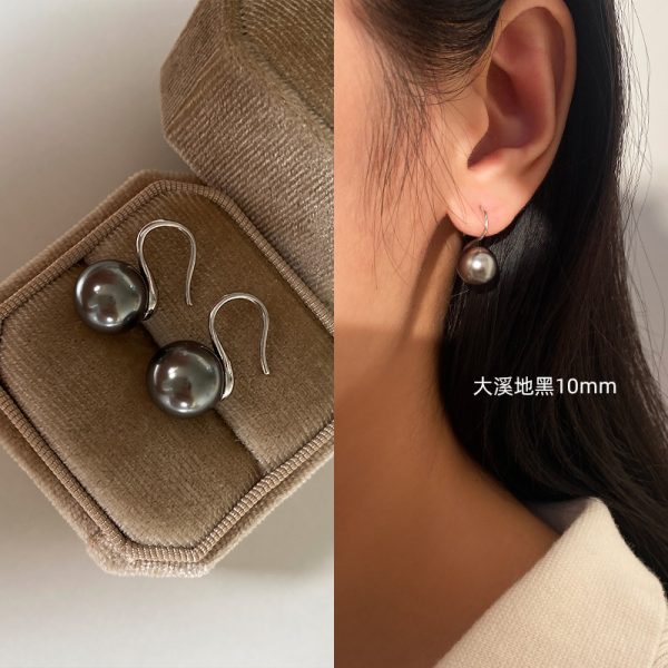 Sterling Silver High-end Pearl Earrings Earrings Women's High-end Ear Hook Earrings High Heels Pearl Earrings 2025 New - 图片 20