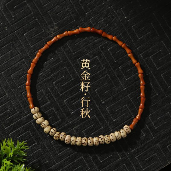 Cat Claw Star Moon Bodhi Braided Shoushan Stone Bracelet for Women, Light Luxury Niche Exquisite New Chinese Style Beaded Bracelet - 图片 6